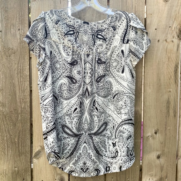 LOFT Blouse with Tulip Cap Sleeves - Picture 2 of 8